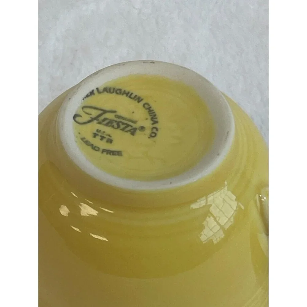 Fiesta Homer Laughlin China‎ Co. Sunflower Yellow Coffee Cup Lead Free